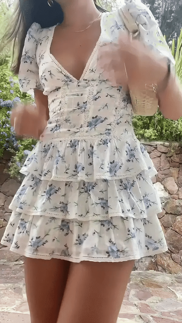 CHRISTINE | Vestido mini floral