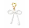 Pearl Bow | Eleganter Bag Charm in Goldoptik