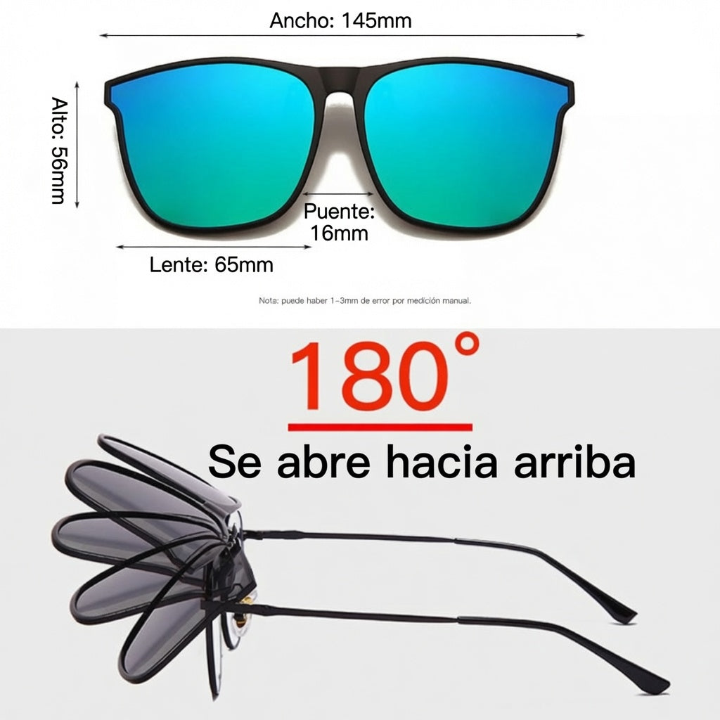 Clip de Sol Polarizado para Gafas