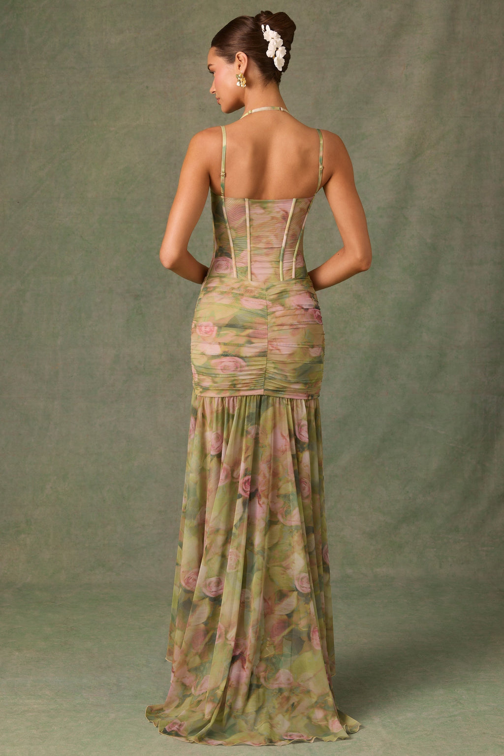 FIONA | Elegantes Corset Maxi Kleid mit Schlitz