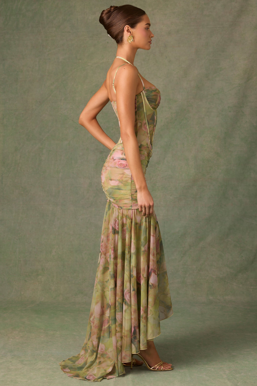 FIONA | Elegantes Corset Maxi Kleid mit Schlitz