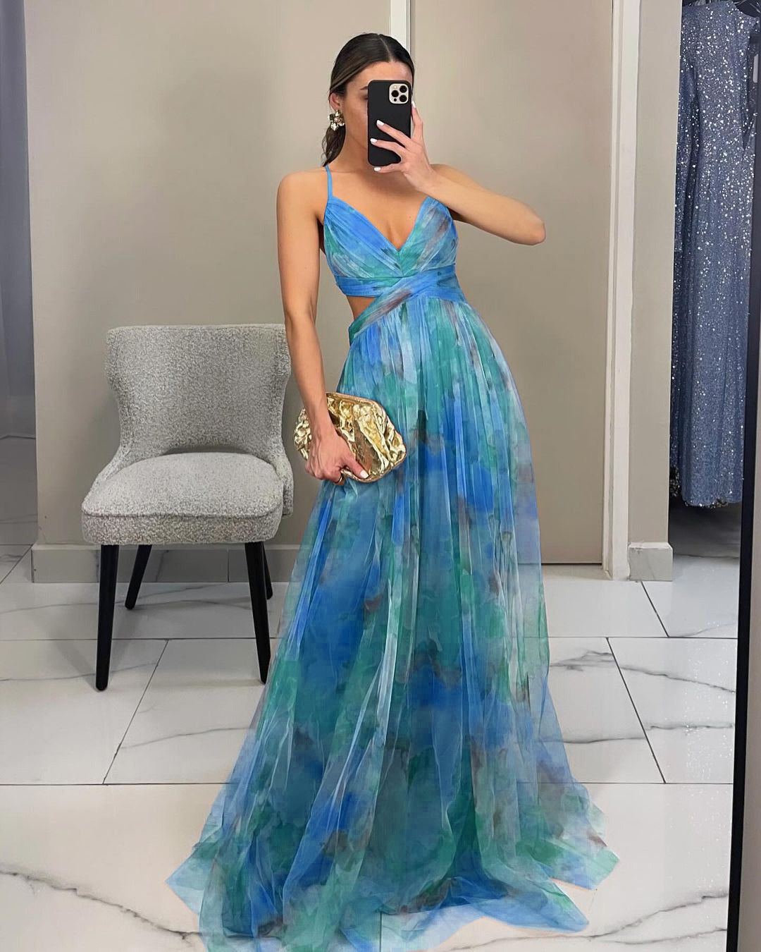 GISELLE | Chiffon Maxi Kleid