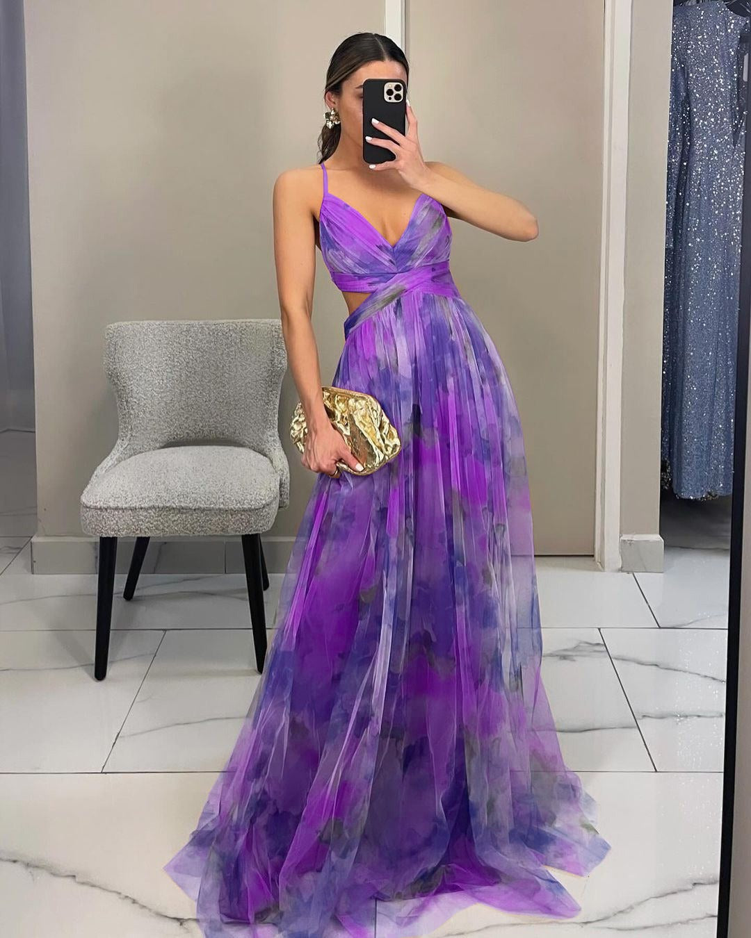 GISELLE | Chiffon Maxi Kleid
