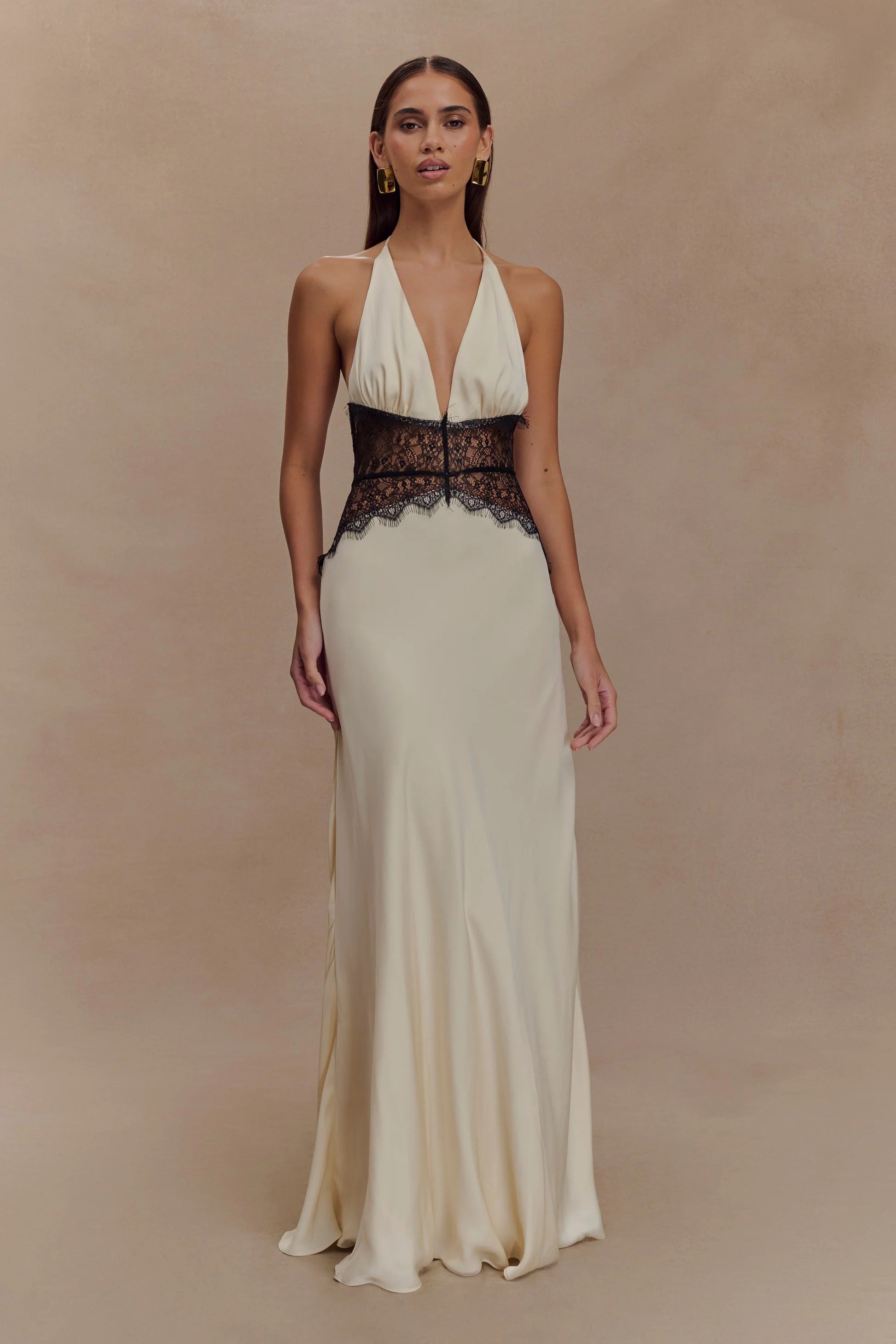 SELINA | Stilvolles Maxikleid mit Transparenter Taille