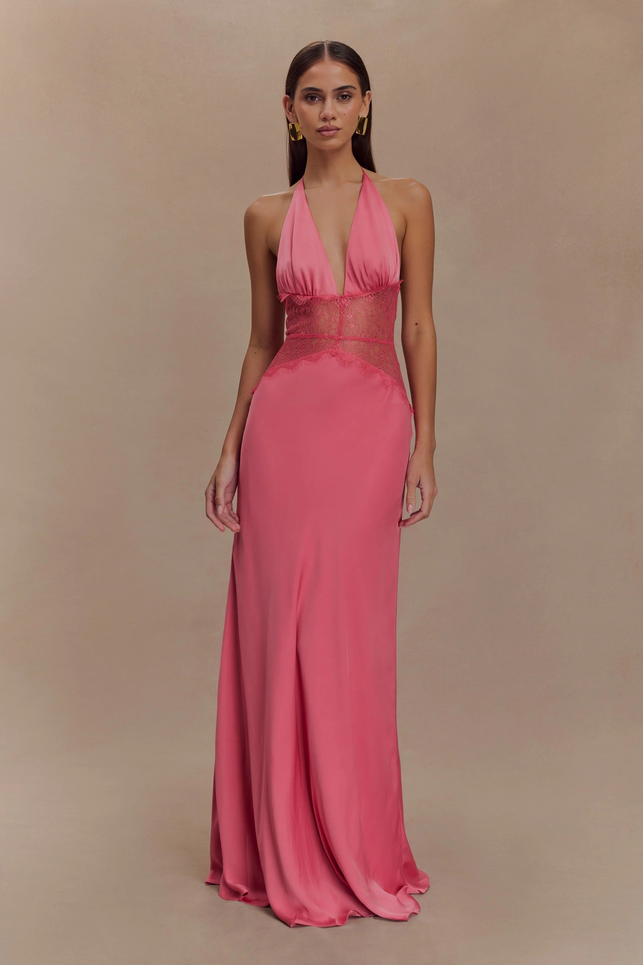 SELINA | Stilvolles Maxikleid mit Transparenter Taille