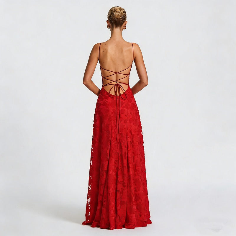 SOFIA | Elegantes Spitzen Maxi Kleid