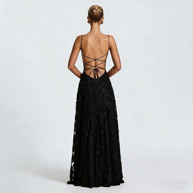 SOFIA | Elegantes Spitzen Maxi Kleid
