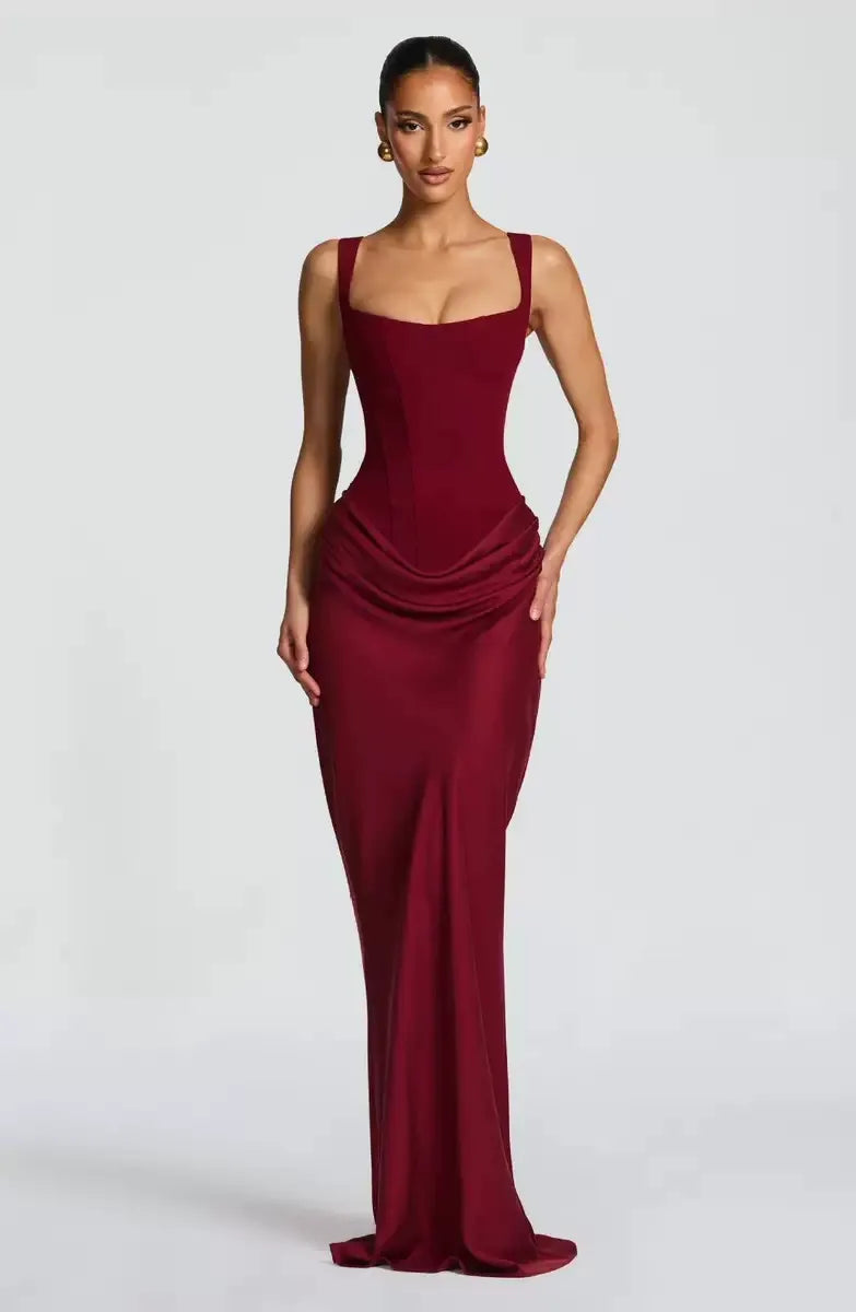 ELEONORA | Zeitloses Minimalistisches Maxi Kleid