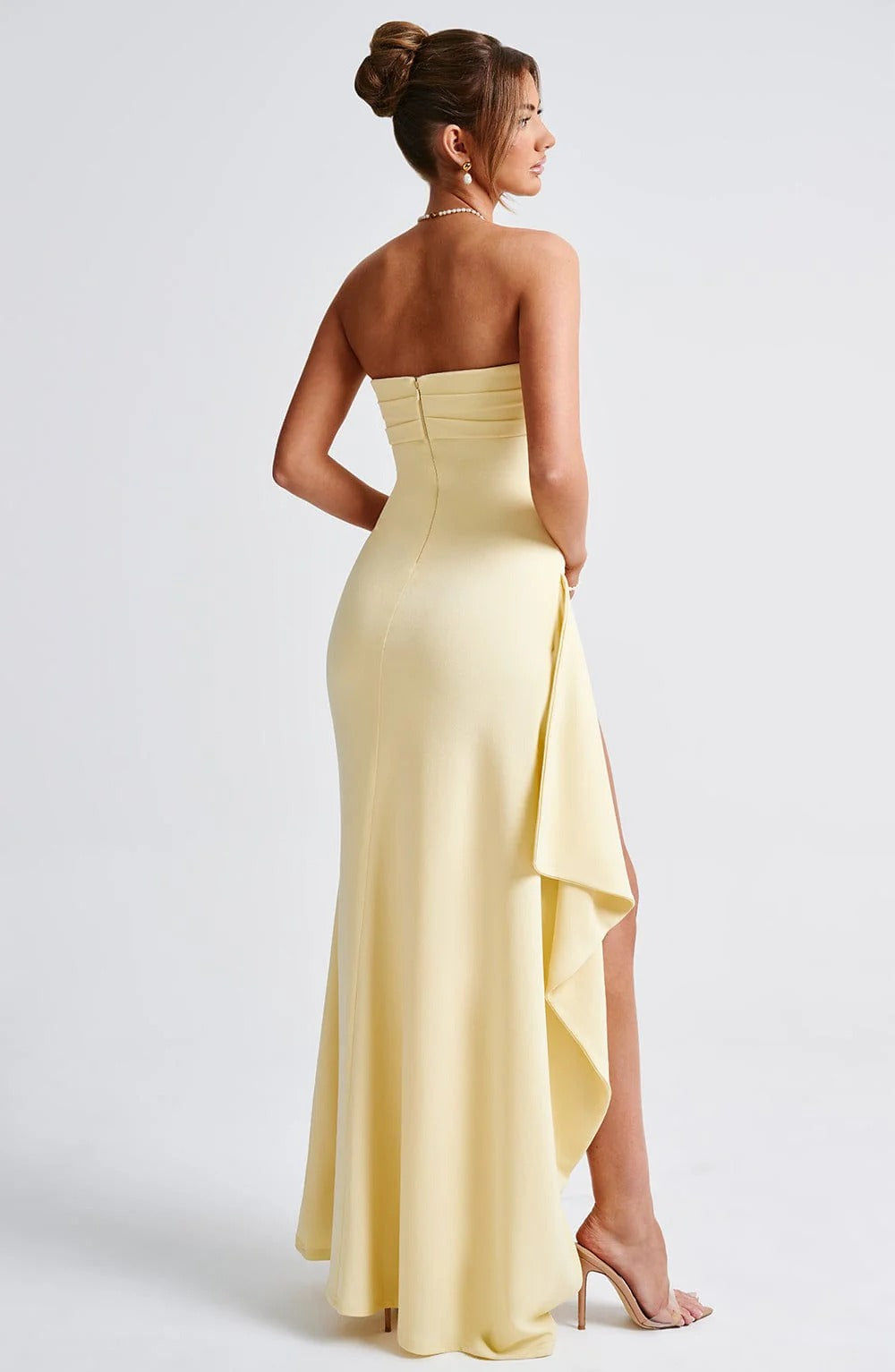 RUTH | Figurbetontes Bandeau Maxi Kleid