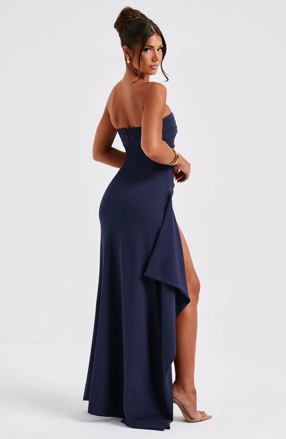 RUTH | Figurbetontes Bandeau Maxi Kleid