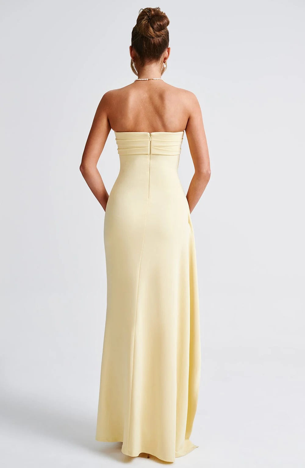 RUTH | Figurbetontes Bandeau Maxi Kleid