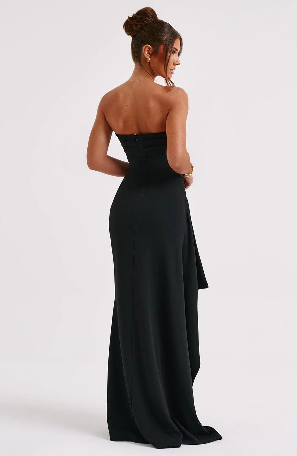 RUTH | Figurbetontes Bandeau Maxi Kleid
