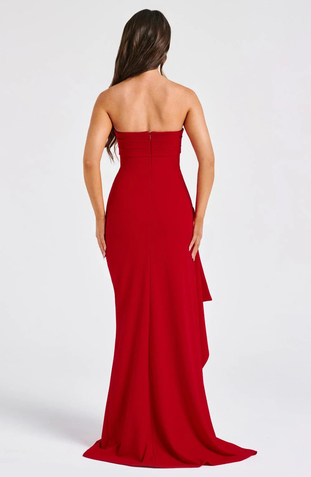 RUTH | Figurbetontes Bandeau Maxi Kleid