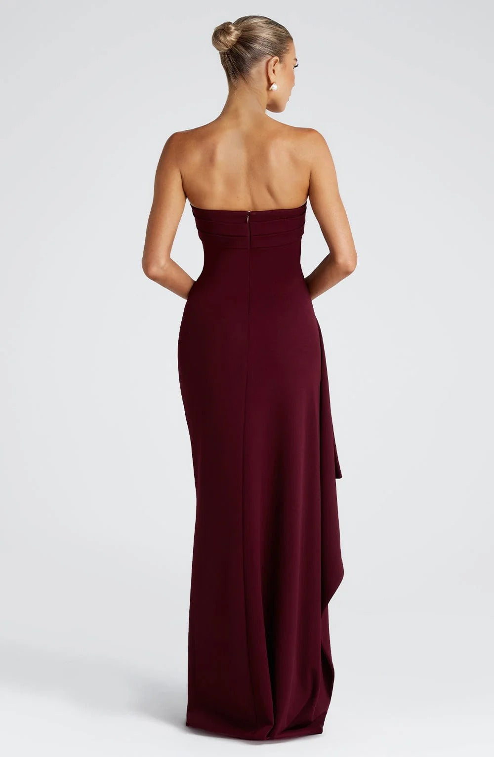 RUTH | Figurbetontes Bandeau Maxi Kleid