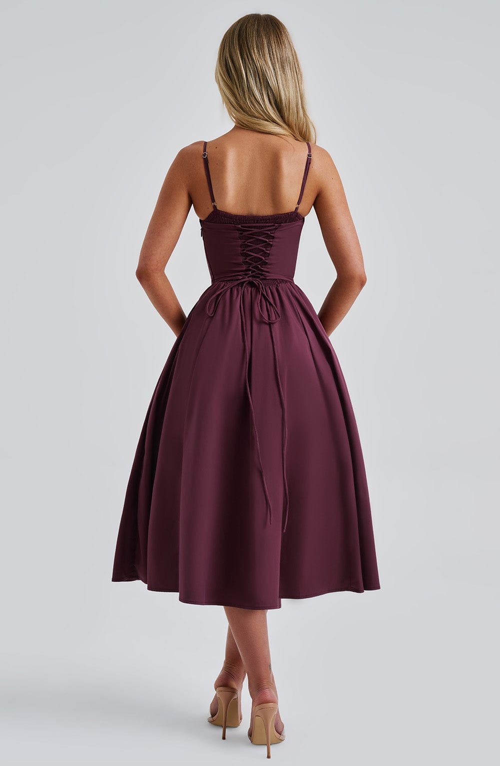 MAILEEN | Elegantes Midi Kleid im Corset Stil