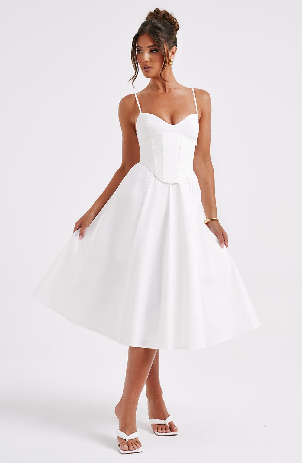 MAILEEN | Elegantes Midi Kleid im Corset Stil