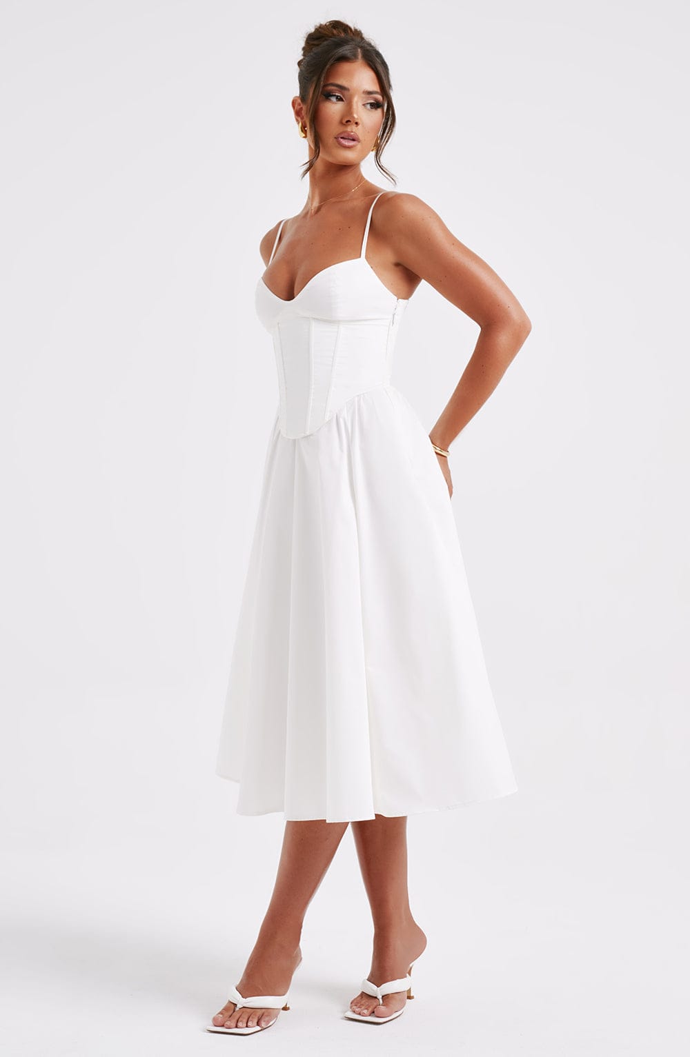 MAILEEN | Elegantes Midi Kleid im Corset Stil