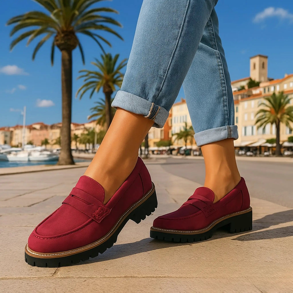 Nadia | Zeitlose Loafer aus Wildleder