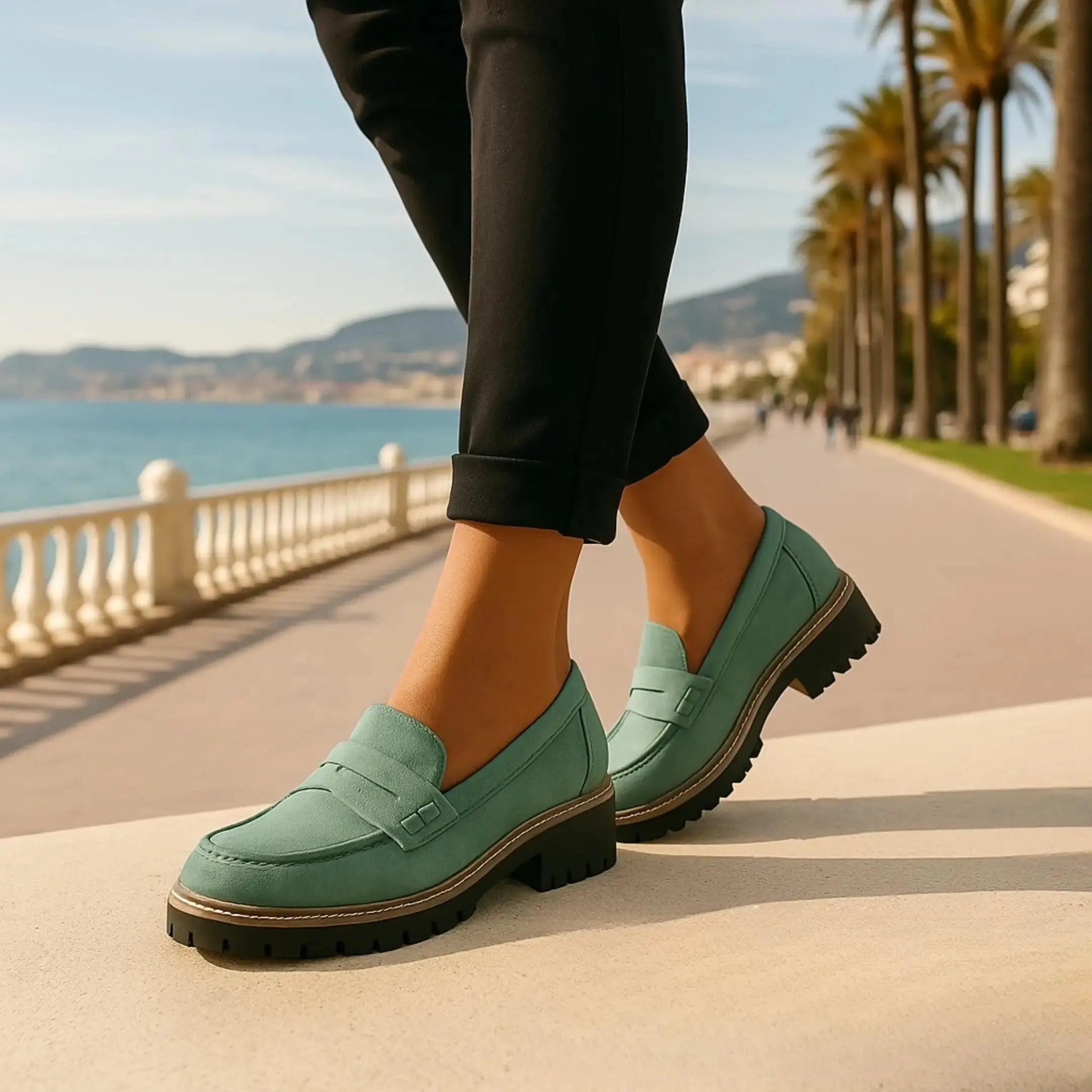 Nadia | Zeitlose Loafer aus Wildleder