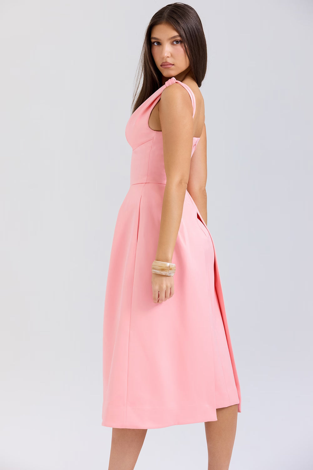 PAMMY | Satin Midikleid