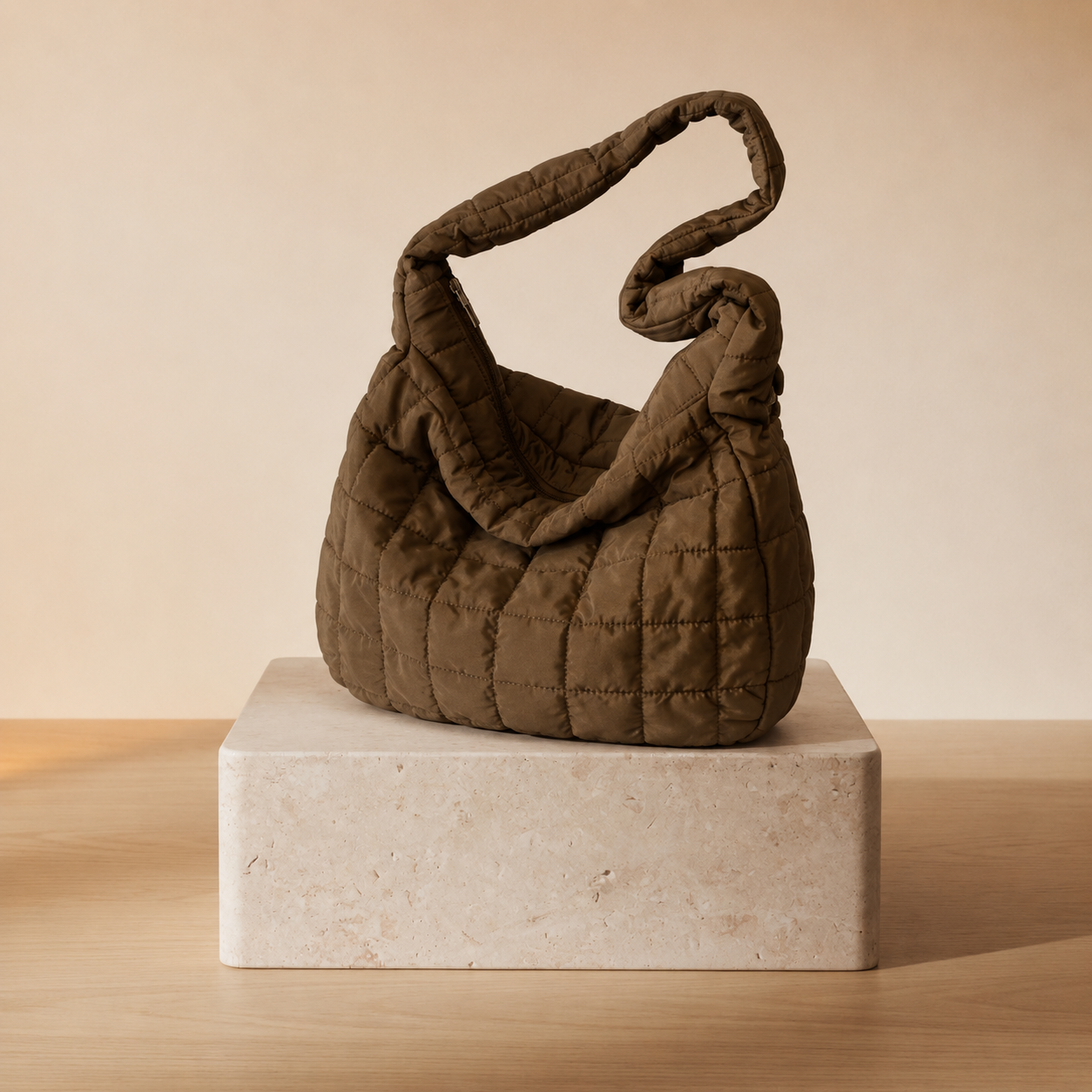 Bolso Hobo Acolchado Puffer