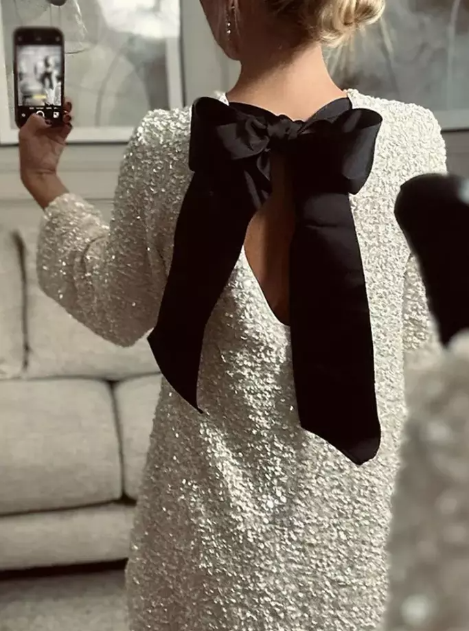 ANGEL | Luxuriöses Mini-Kleid mit Struktur