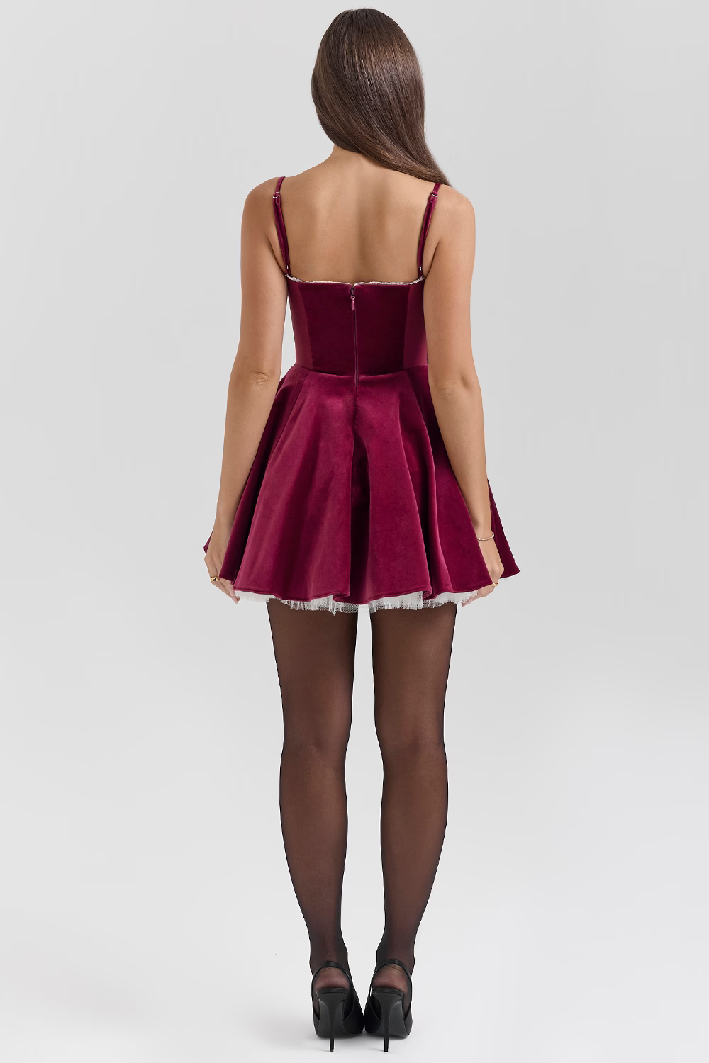 CELESTE | Samt-Mini-Kleid