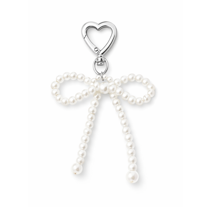 Pearl Bow | Eleganter Bag Charm in Goldoptik