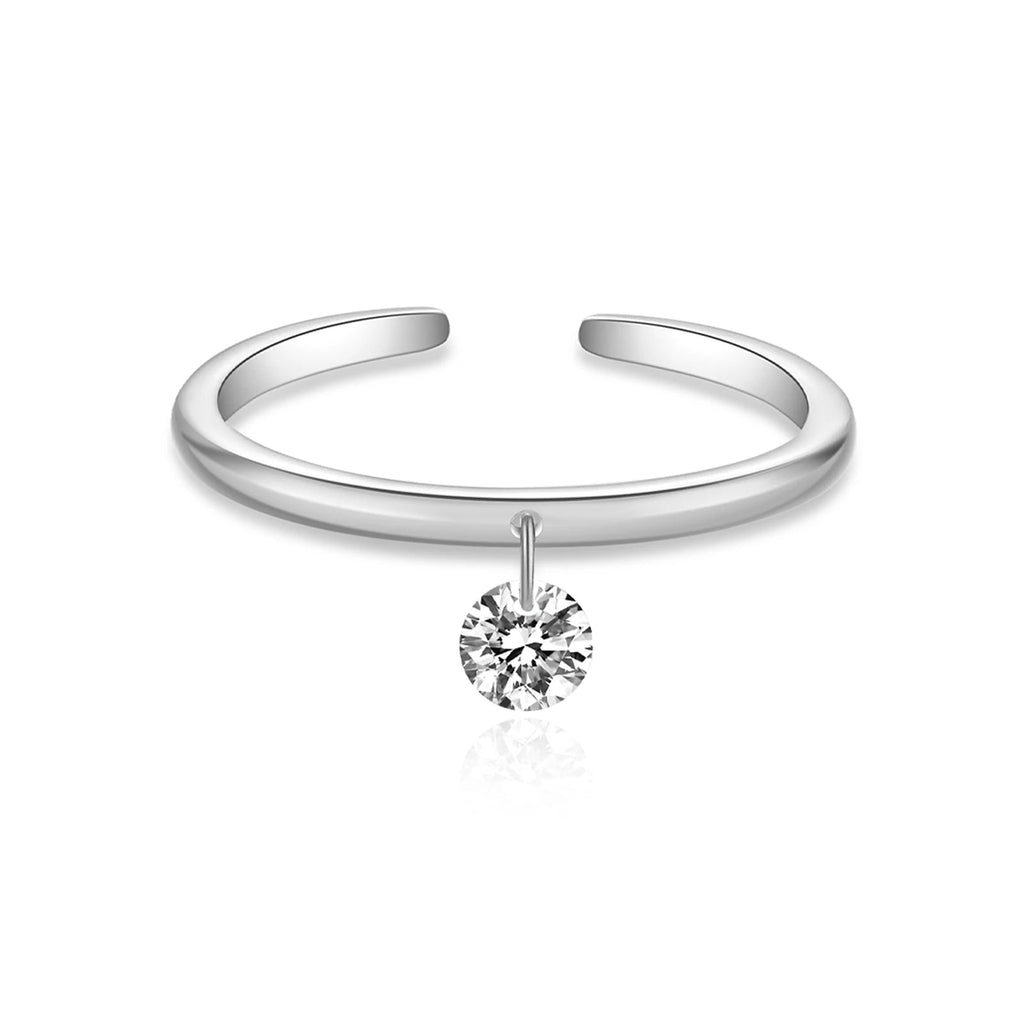 Anillo de Diamante en Círculo