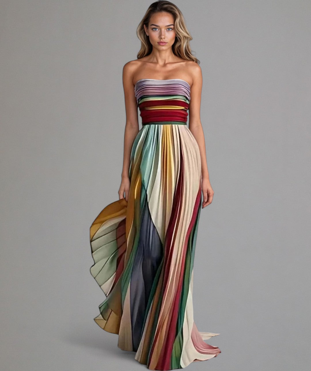 TALMA | Fließendes Maxikleid mit Farbverlauf